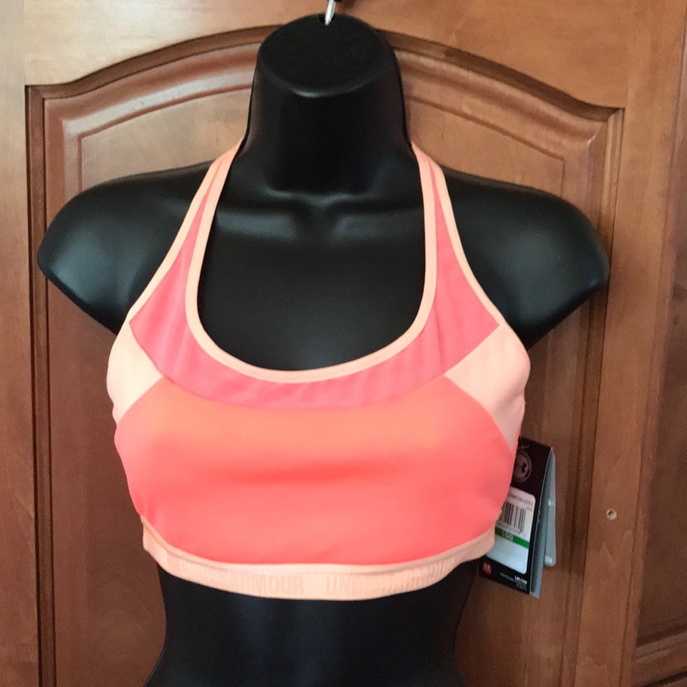 Under Armour Mid-impact Racerback Mesh Sports Bra